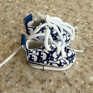 Labubu Shoes- Blue & White Dior Labubu Shoes For Pop Marts Labubu Doll